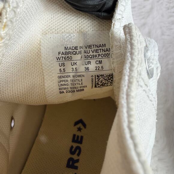 Converse Chuck Taylor All Star High Top Optical White Sneakers Size 5.5 - Picture 7 of 8